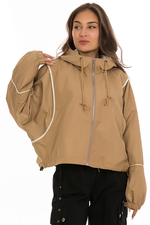 CHEERDUCK/5G143 6203 БЕЖЕВЫЙ Ветровка женская CHEERDUCK цвет Бежевый