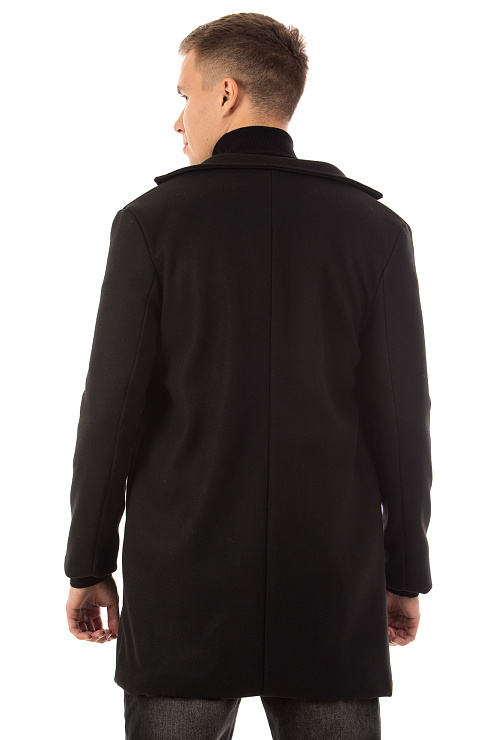 CHEERDUCK/6088 1511-67 ЧЕРНЫЙ Пальто мужское CHEERDUCK цвет Черный