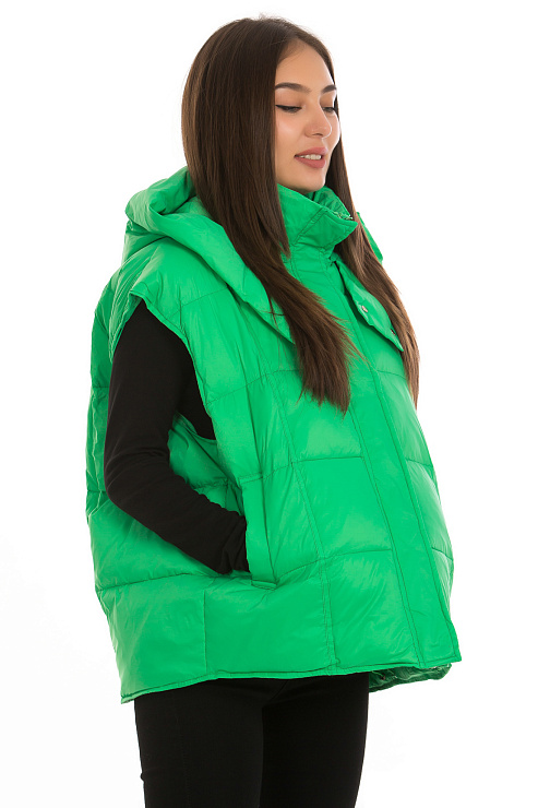 CHEERDUCK/2030 9514 ЗЕЛЕНЫЙ Жилет женский CHEERDUCK цвет Зеленый