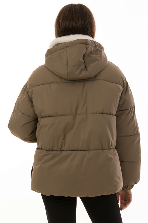 CHEERDUCK/2030 A603 КОРИЧНЕВЫЙ Куртка женская CHEERDUCK цвет Коричневый