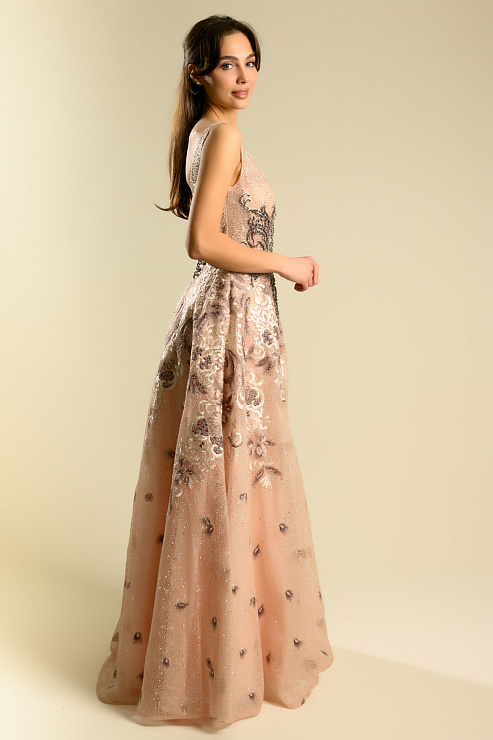 BELLABOA 1002 БЕЖЕВЫЙ Вечернее платье BELLABOA цвет Бежевый