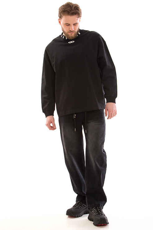 CHEERDUCK/4070 40311-1 ЧЕРНЫЙ Джинсы мужские CHEERDUCK цвет Черный