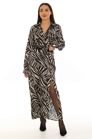 CHEERDUCK/2C19 7875 ЧЕРН.БЕЖЕВЫЙ Платье  CHEERDUCK цвет Черный