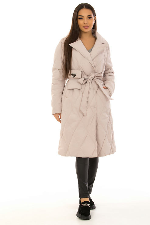 CHEERDUCK/2030 6361 БЕЖЕВЫЙ Плащ женский CHEERDUCK цвет Молочный