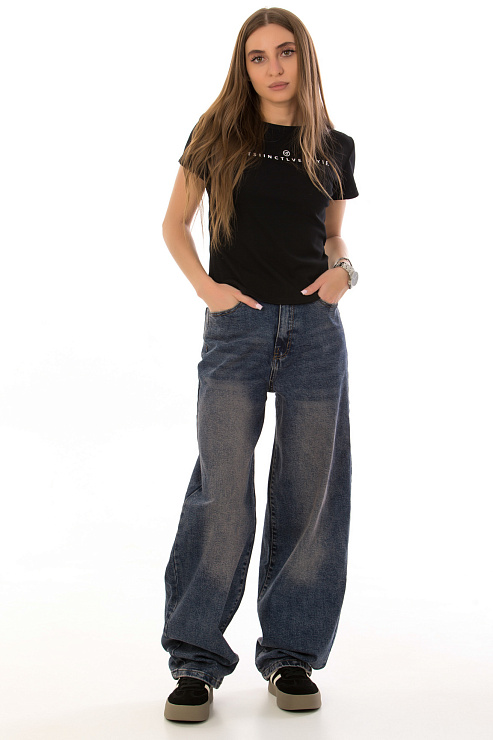 Fashion 9722 СИНИЙ Джинсы женские FASHION цвет Синий