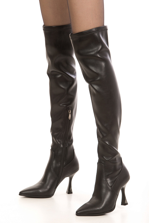 Ботфорты на каблуке SERGIO MANCHOT цвет Черный