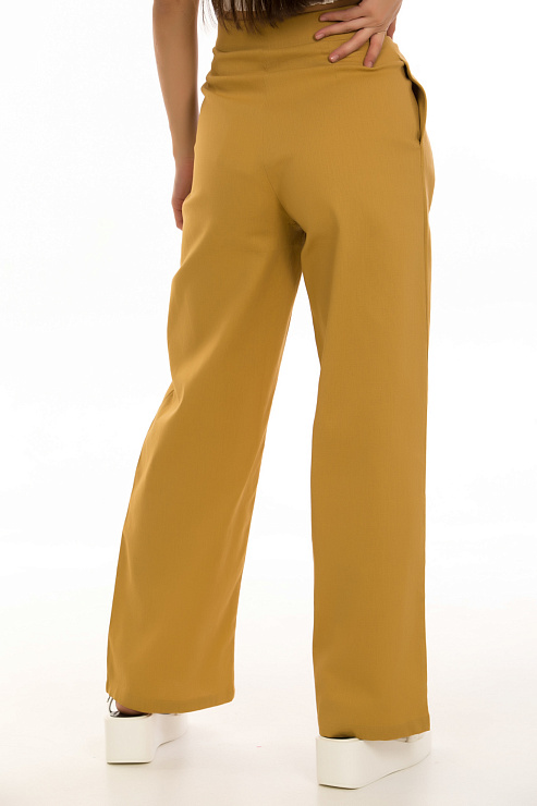 CHEERDUCK/2C19 6365 КОРИЧНЕВЫЙ Брюки женские классические CHEERDUCK цвет Коричневый