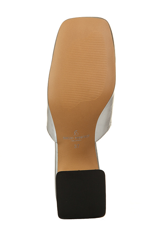 Сабо на каблуке SERGIO MANCHOT цвет Серебристый