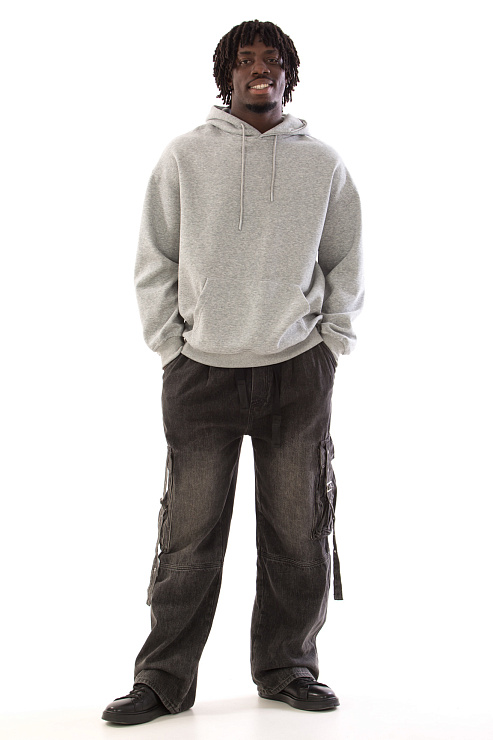 CHEERDUCK/4070 LM 777 СЕРЫЙ Худи мужское CHEERDUCK цвет Серый