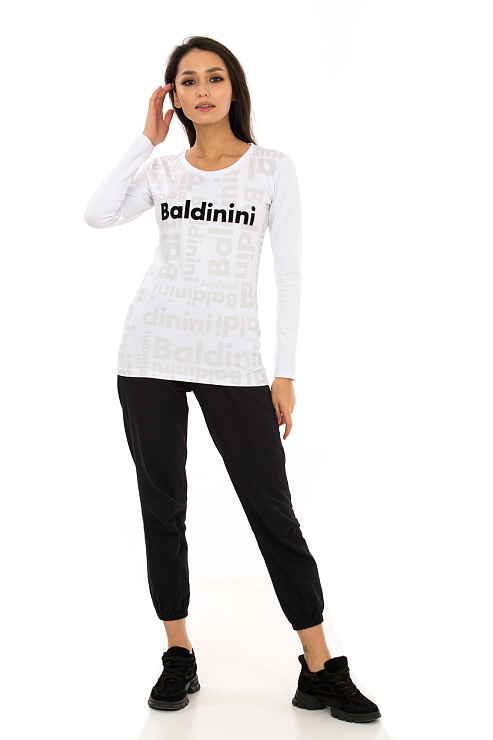 BALDININI TSD10L WHITE Лонгслив женский BALDININI цвет Белый