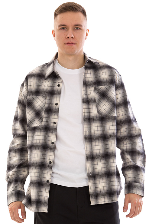 CHEERDUCK/4070 8084 СЕРЫЙ Рубашка мужская CHEERDUCK цвет Серый