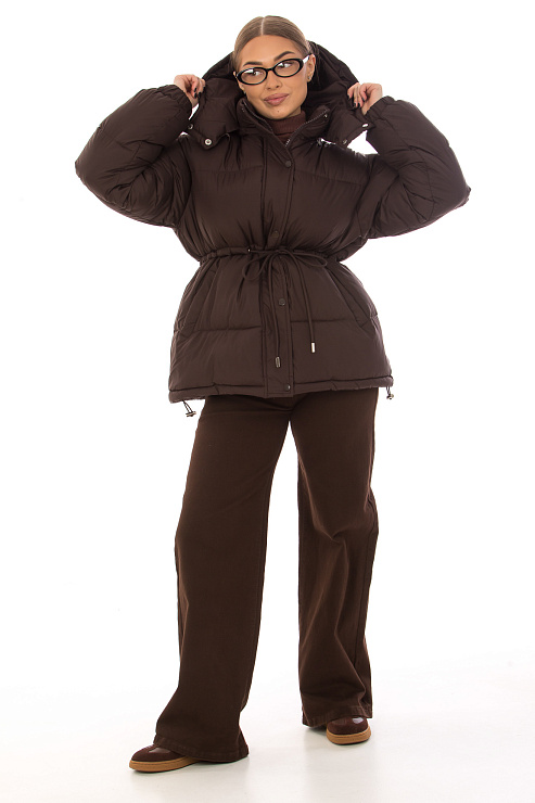 CHEERDUCK/2025 K6822 Т.КОРИЧНЕВЫЙ Куртка д/с CHEERDUCK цвет Коричневый