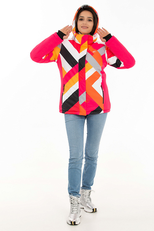 CHEER&DUCK/3055 62010 РОЗОВ. Куртка горнолыжная женская CHEERDUCK цвет Розовый