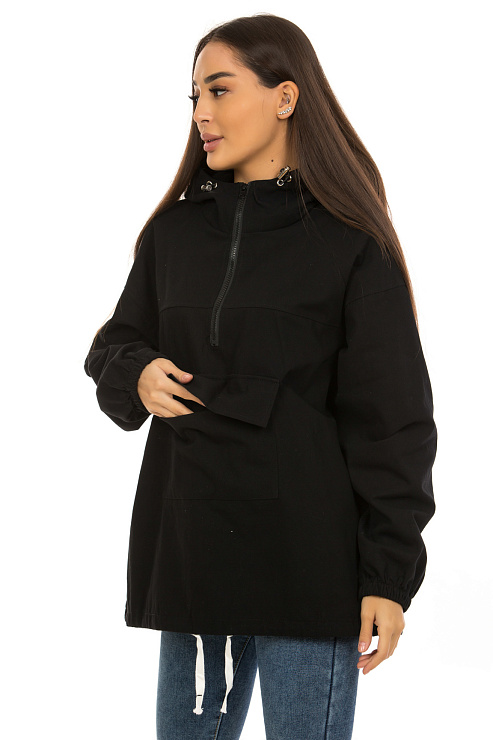 CHEERDUCK/XIAO JUN 8819 ЧЕРНЫЙ Ветровка женская CHEERDUCK цвет Черный