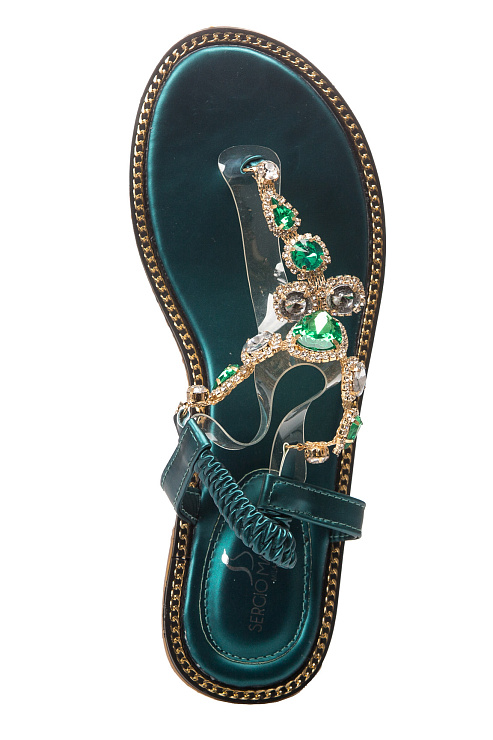 Сандалии SERGIO MANCHOT цвет Зеленый