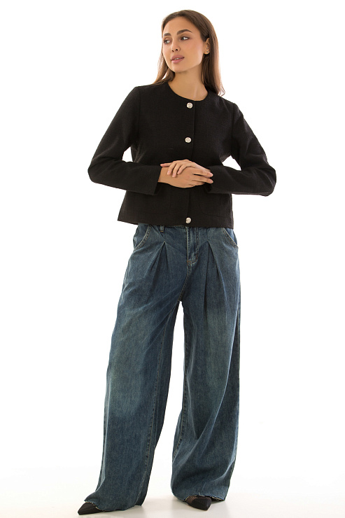 CHEERDUCK/2C19 9601-1 ЧЕРНЫЙ Жакет женский CHEERDUCK цвет Черный