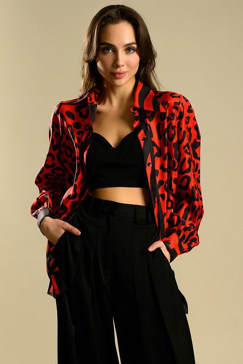 BELLABOA 111-143 КРАСНЫЙ Блуза женская BELLABOA цвет Красный