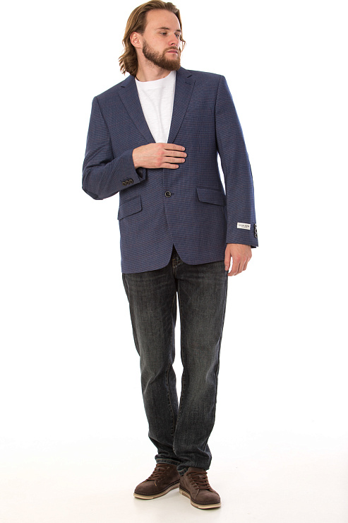 CHEERDUCK/2C87 B124-23 СИНИЙ Пиджак мужской CHEERDUCK цвет Синий