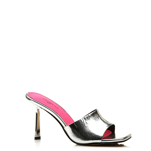 Сабо на каблуке SERGIO MANCHOT цвет Серебристый