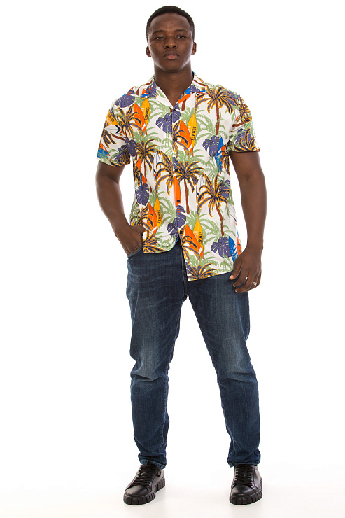 PREMMY/Dandy 30935 БЕЛ Рубашка мужская CHEERDUCK цвет Белый