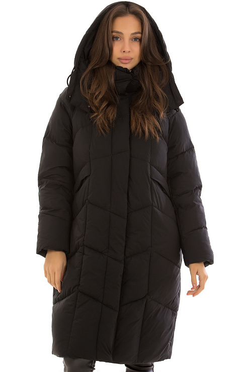 TOWMY 2364 ЧЕРНЫЙ Пуховик женский TOWMY цвет Черный