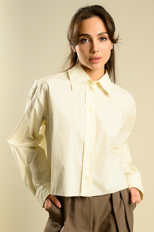 BELLABOA 111-84 БЕЖЕВЫЙ Рубашка женская BELLABOA цвет Бежевый