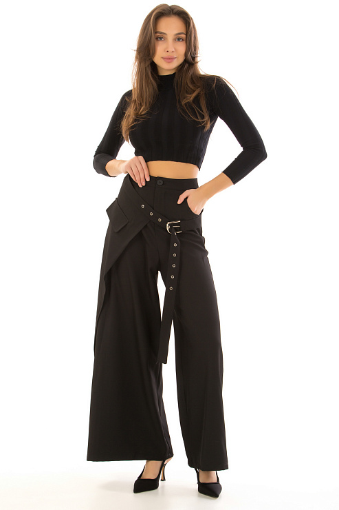 CHEERDUCK/NEW 0224 ЧЕРНЫЙ Брюки женские классические CHEERDUCK цвет Черный