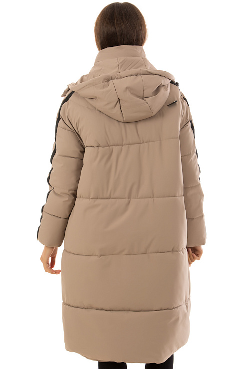 CHEERDUCK/2030 9123 БЕЖЕВЫЙ Пуховик женский CHEERDUCK цвет Бежевый