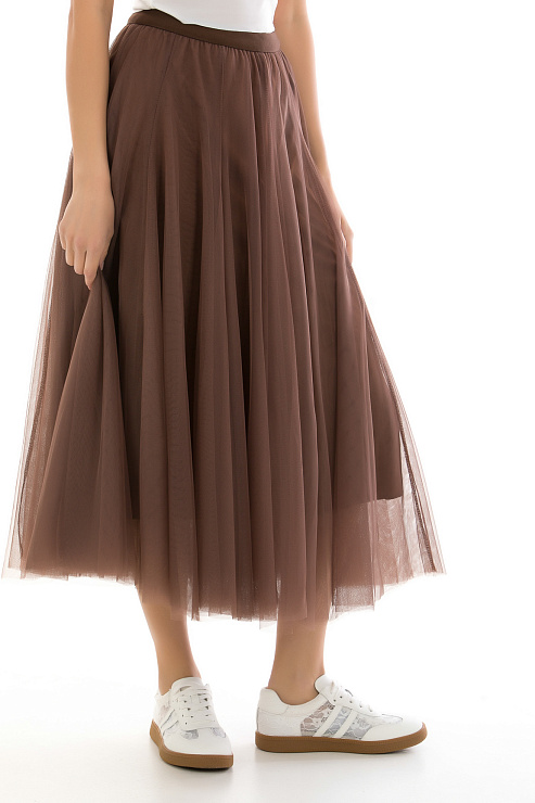 CHEERDUCK/2C19 2329-1 КОРИЧНЕВЫЙ Юбка CHEERDUCK цвет Коричневый