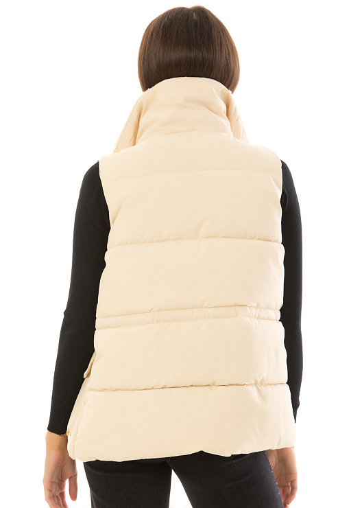 CHEERDUCK/2C22 10-1 БЕЖЕВЫЙ Жилет женский CHEERDUCK цвет Молочный