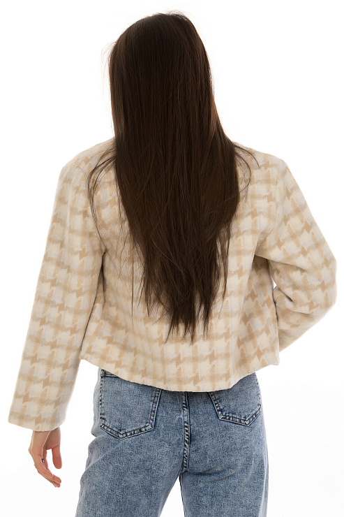 CHEERDUCK/GJ187 8586 БЕЖЕВЫЙ Жакет женский CHEERDUCK цвет Бежевый