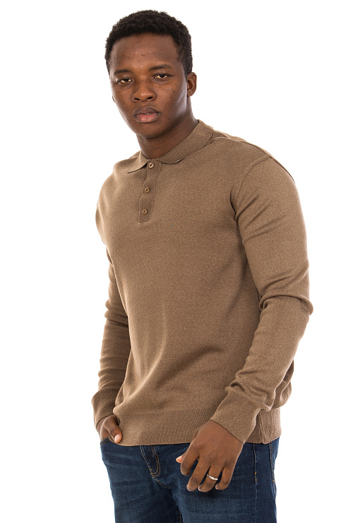 CHEERDUCK/BA 3760 КОРИЧНЕВЫЙ Джемпер мужской CHEERDUCK цвет Коричневый