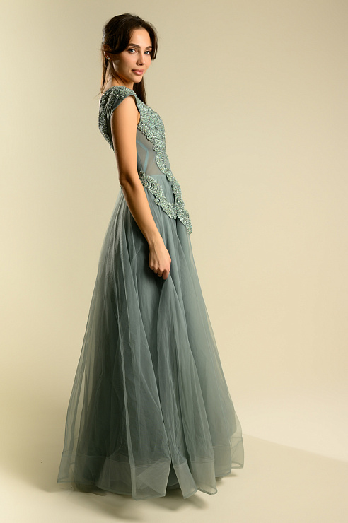 BELLABOA 1020 ГОЛУБОЙ Вечернее платье BELLABOA цвет Голубой