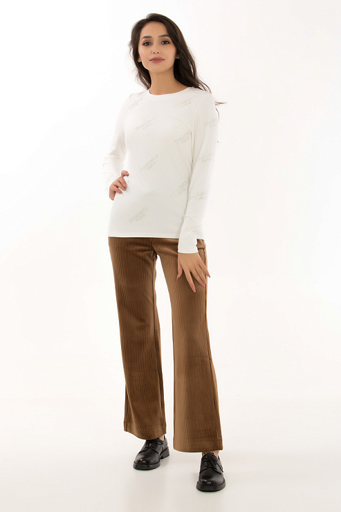 CHEER&DUCK/STRAZY 8036 БЕЛ. Лонгслив женский CHEERDUCK цвет Белый