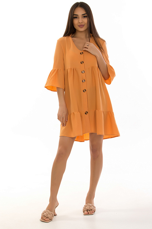 CHEERDUCK/2C19 6666 ОРАНЖЕВЫЙ Платье женское CHEERDUCK цвет Оранжевый