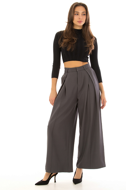 CHEERDUCK/NEW 115-1 СЕРЫЙ Брюки женские классические CHEERDUCK цвет Серый