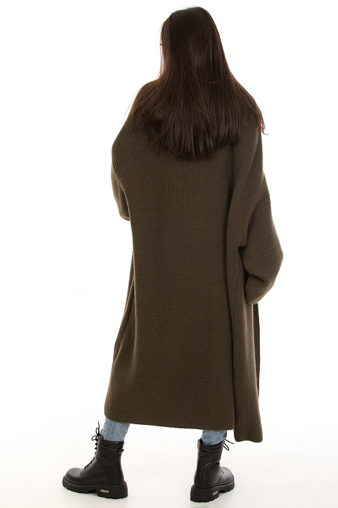 CHEER&DUCK/2C122 8813 ХАКИ Кардиган женский CHEERDUCK цвет Хаки