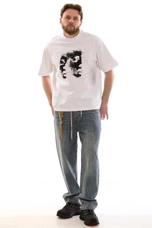 CHEERDUCK/4070 1358 БЕЛЫЙ Футболка мужская CHEERDUCK цвет Синий