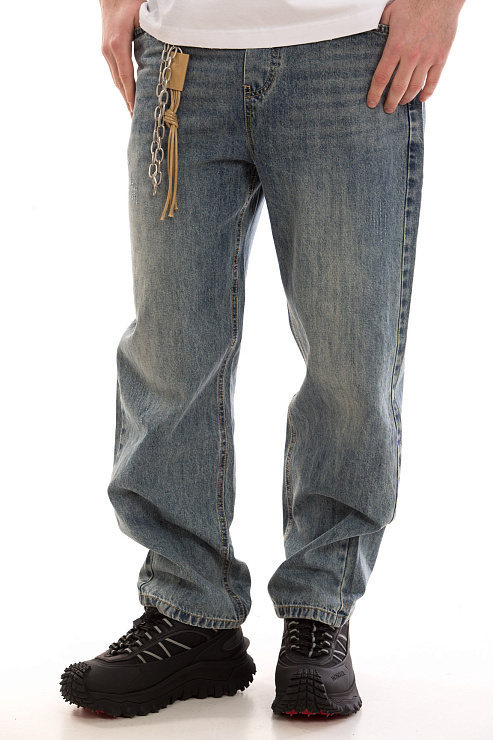 CHEERDUCK/4070 40334 ГОЛУБОЙ Джинсы мужские CHEERDUCK цвет Голубой