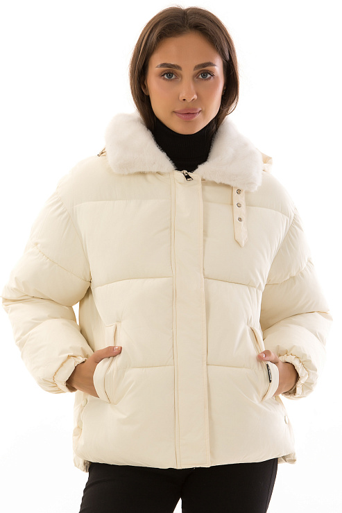 CHEERDUCK/2030 A603 БЕЛЫЙ Куртка женская CHEERDUCK цвет Белый