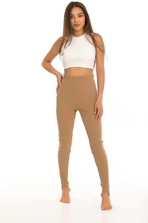 CHEERDUCK/RA 809 БЕЖЕВЫЙ Леггинсы женские CHEERDUCK цвет Бежевый