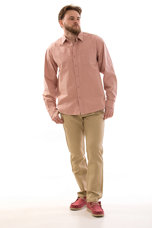 CHEERDUCK/4070 8101 ОРАНЖЕВЫЙ Рубашка мужская CHEERDUCK цвет Оранжевый