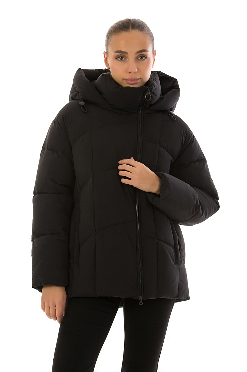 TOWMY 2351 ЧЕРНЫЙ Пуховик женский TOWMY цвет Черный