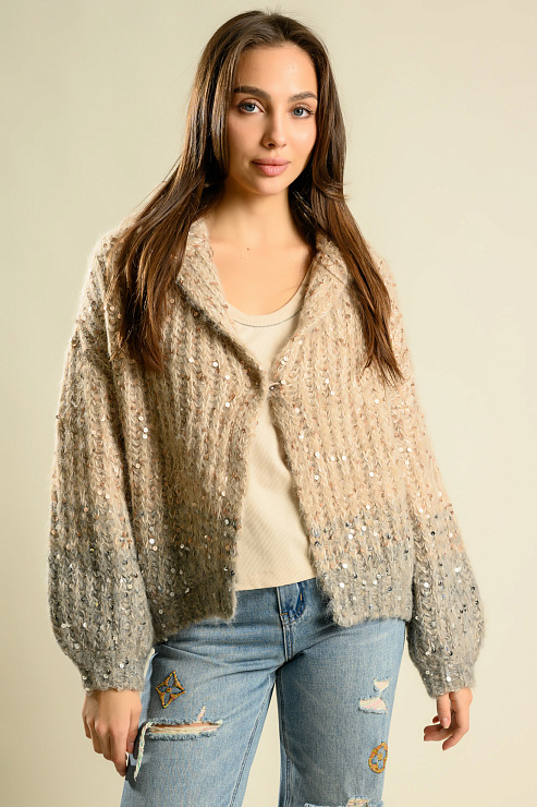 BELLABOA 200-55 БЕЖЕВЫЙ Кофта женская BELLABOA цвет Бежевый