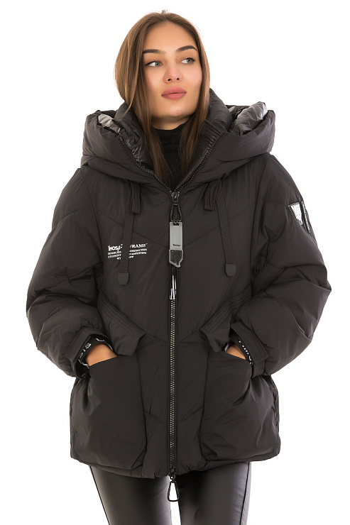 YIMOSIS 1327 ЧЕРНЫЙ Пуховик женский YIMOSIS цвет Черный