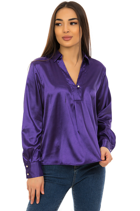 CHEERDUCK/2C19 969 ФИОЛЕТОВЫЙ Блуза женская CHEERDUCK цвет Фиолетовый