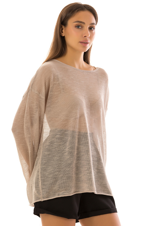 CHEERDUCK/MUD 8416 БЕЖЕВЫЙ Кофта женская CHEERDUCK цвет Бежевый