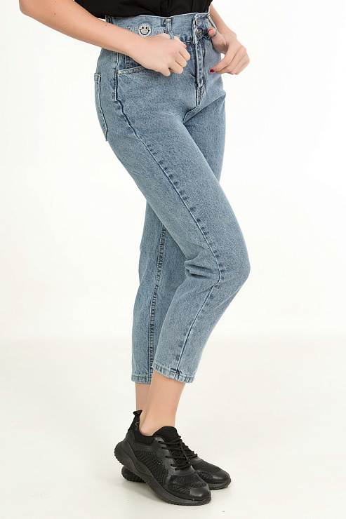 CHEER&DUCK/Sy 638 ГОЛУБ. Джинсы женские CHEERDUCK цвет Голубой