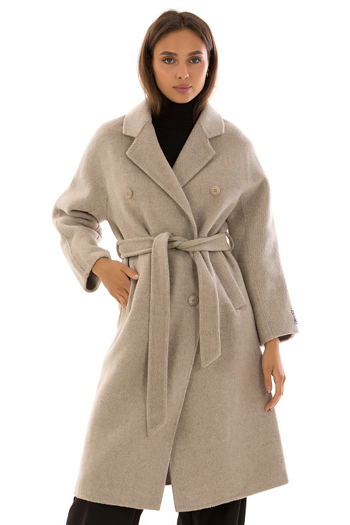 CHEERDUCK/5078 2525 БЕЖЕВЫЙ Пальто женское CHEERDUCK цвет Бежевый