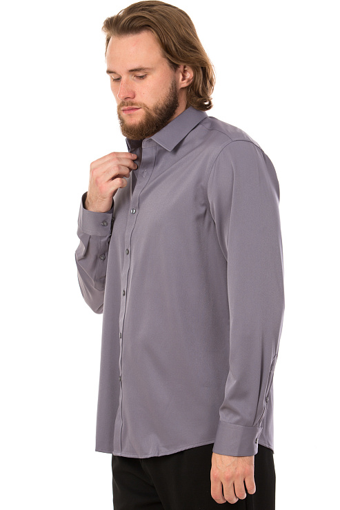 CHEERDUCK/2C87 8560 СЕРЫЙ Рубашка мужская CHEERDUCK цвет Серый